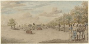 Cemetery with Funeral Procession in India by Carel Frederik Reimer