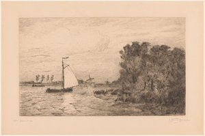 View of the Vecht near Weesp