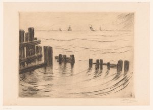 Seascape with Breakwaters at Vlissingen