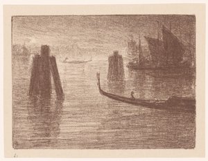 Port in Venice by Carel Nicolaas Storm van 