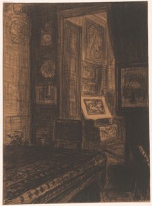 Interior of a Living Room by Carel Nicolaas Storm van 