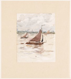 Sailing Fishing Boats on the Scheldt