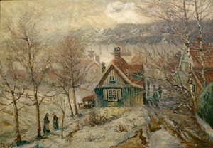 Coast Landscape with House by Carl Edvard Diriks