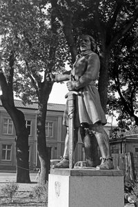 Statue of Engelbrekt Engelbrektsson in Arboga, Sweden 1969 by Carl-Johan Eldh
