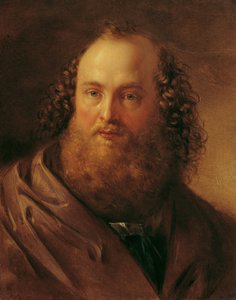 Male Study Head by Carl Agricola