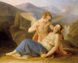 Psyche Awakened from Fainting by Cupid