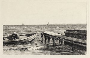 The Boat by the Bridge by Carl Bloch