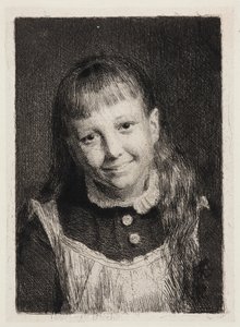 The Laughing Girl. Portrait of Ida Alma Bloch by Carl Bloch