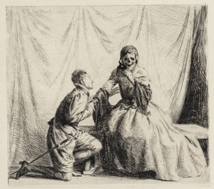 The Young Man and Death by Carl Bloch