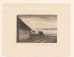 House on a Country Road by Water