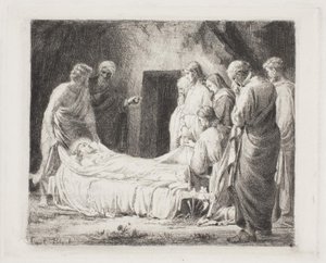 The Burial of Christ by Carl Bloch