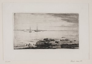 Beach Scene at Hellebæk by Carl Bloch