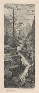 Waterfall, Rocky Mountains by Carl C. Brenner
