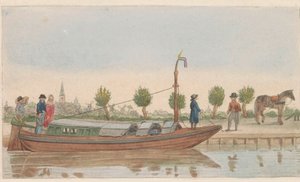 Tow Boat, 1824 by Carl Cristiaan Fuchs