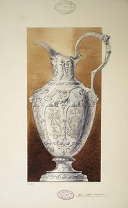 Design of a Ewer (The Dowry of Grand Princess Maria Pavlovna) by Carl Edvard Bolin company