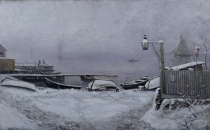 December Day Near Drøbak by Carl Edvard Diriks