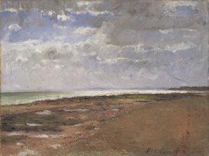 The Beach at Luc, France by Carl Fredrik Hill