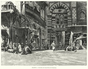 Entrance to the Complex of Qalawun, Cairo, Egypt by Carl Friedrich Heinrich (after) Werner