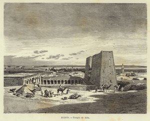 Egypt - Temple of Edfu by Carl Friedrich Heinrich Werner