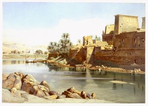 Temple of Isis at Philae by Carl Friedrich Heinrich Werner