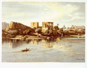 View of the Island Philae by Carl Friedrich Heinrich Werner