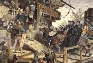 The Capture of Pirate Klaus Störtebeker in Hamburg by Carl Gehrts