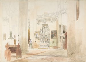 Interior of Saint Severin Church in Erfurt