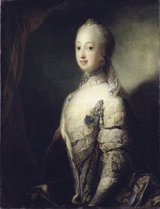 Portrait of Sophia Magdalena of Denmark, Queen of Sweden by Carl Gustaf Pilo