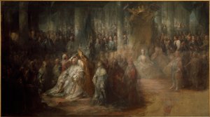 The Coronation of King Gustav III of Sweden. Uncompleted
