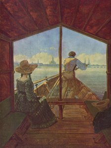 A Gondola on the Elbe near Dresden by Carl Gustav Carus