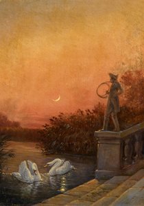 Dawn near Moritzburg Castle by Carl Gustav Carus