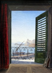 Balcony Room Overlooking the Gulf of Naples by Carl Gustav Carus