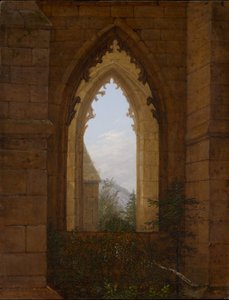 Gothic Window in the Ruins of Oybin Monastery by Carl Gustav Carus