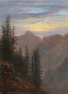 Mountain Landscape at Dusk by Carl Gustav Carus