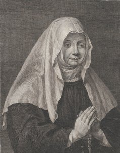 Portrait of a Praying Nun, ca. 1771 by Carl Guttenberg
