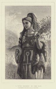 A Young Druidess by Carl Haag
