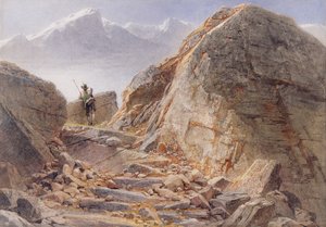 At the Foot of Watzmann, Bavarian Highlands, 1857 by Carl Haag