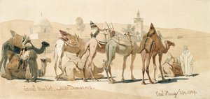 Camel Market Outside Damascus, 1859
