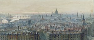 Panorama of London from the Top of the Monument, Looking West by Carl Haag