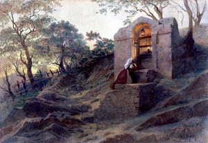 A Mandolin Player in Tivoli by Carl Haag