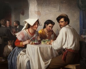In a Roman Osteria. 1866