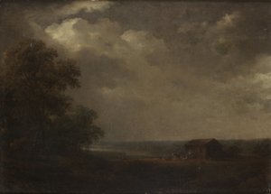 Landscape with House and Cattle by Carl Johan Fahlcrantz