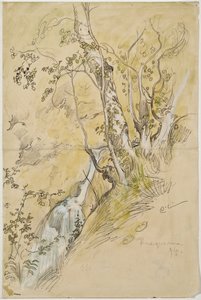 Birches by the Stream by Carl Larsson