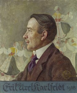 Erik Axel Karlfeldt, 1918 by Carl Larsson