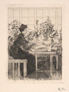 Wendela (Mrs. Pfannenstill) at the Window by Carl Larsson