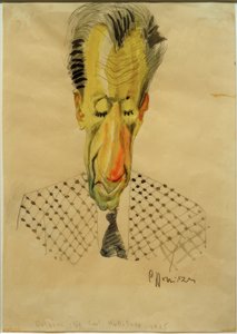 B.F. Dolbin / Caricature by C.-F. Hollitzer, 1925 by Carl Leopold Hollitzer