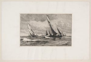 Fishing Cutters Set to Sea by Carl Locher