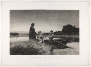 The Priest is Brought Across the River to a Sick Person by Carl Locher