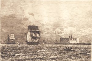 In the Sound at Kronborg by Carl Locher