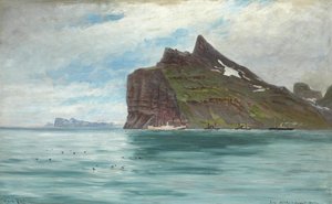 View from Cape North, Iceland, from the Royal Danish Journey of 1907 with the steamship SS Birma by Carl Locher
